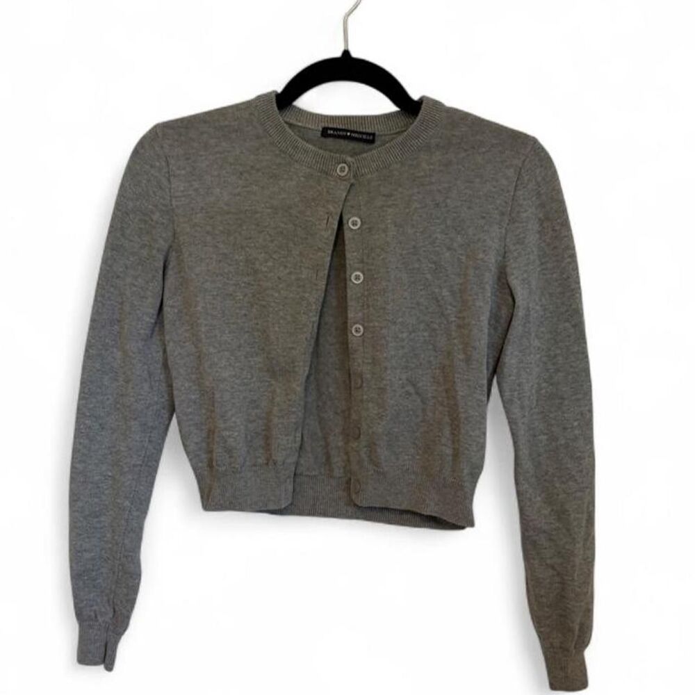 Brandy-melville Women's Grey Cardigan
